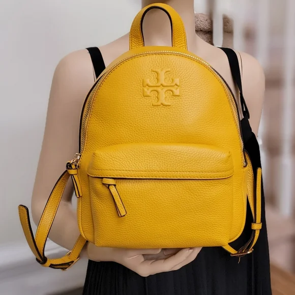 Tory Burch Yellow Leather Backpack s-l400.jpg main image 4